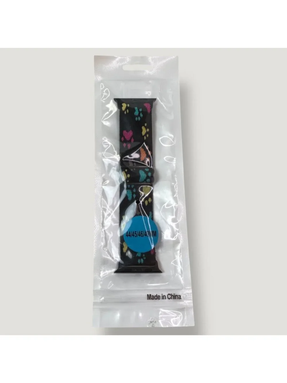 Colorful Woven Paw Print Watch Band For 44/45/46/49MM Apple Watch, NIB